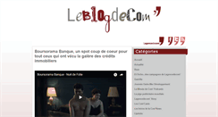 Desktop Screenshot of leblogdecom.fr