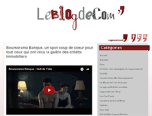 Tablet Screenshot of leblogdecom.fr